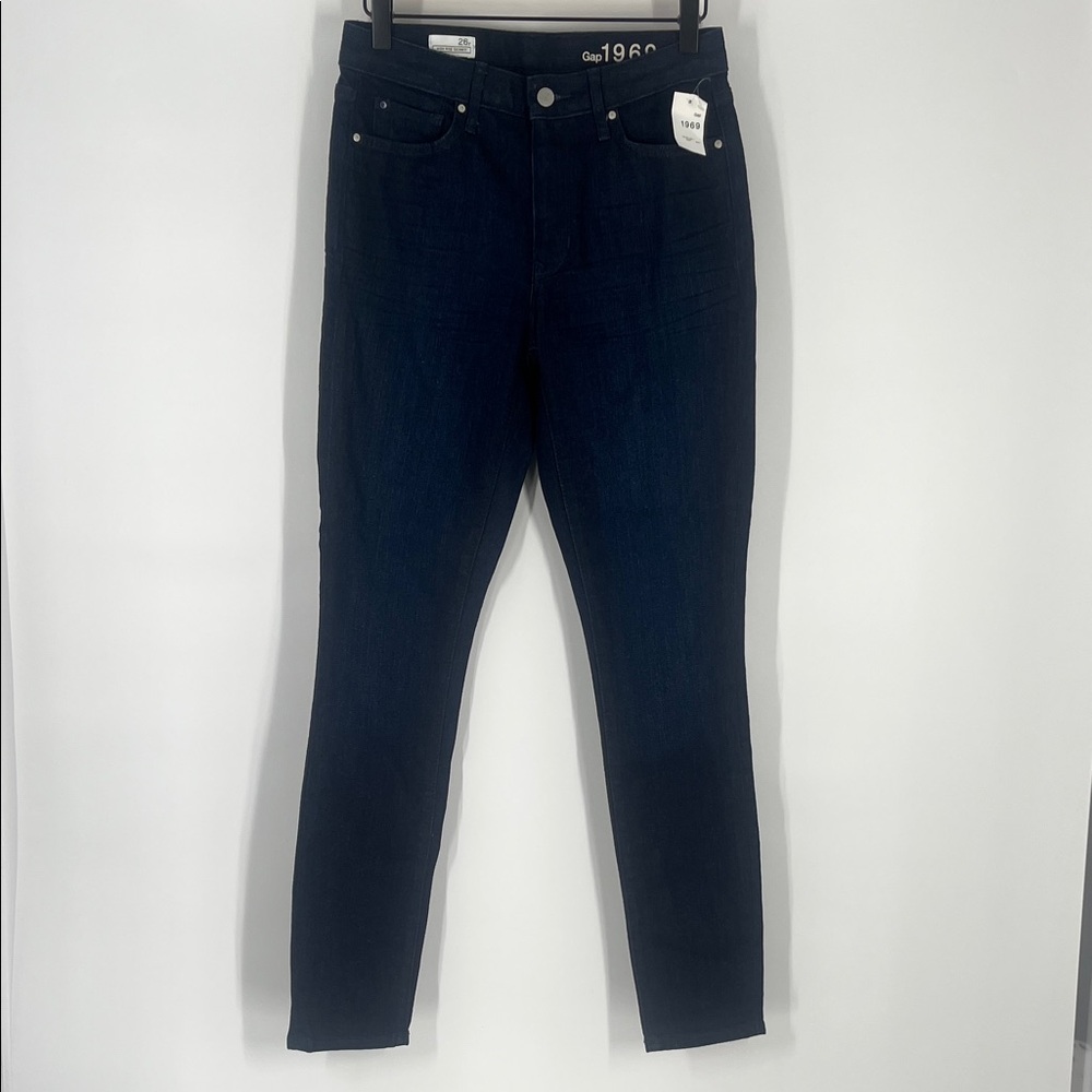 GAP 1969 Dark Blue High Rise Skinny Pants Jeans Size 26 NWT